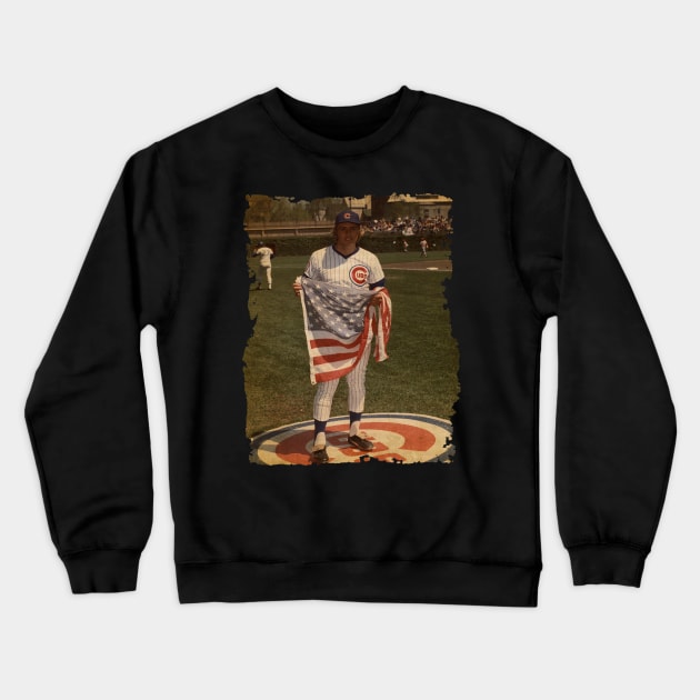 Rick Monday in Chicago Cubs Old Photo Vintage Crewneck Sweatshirt by TiiAR MANEH99 